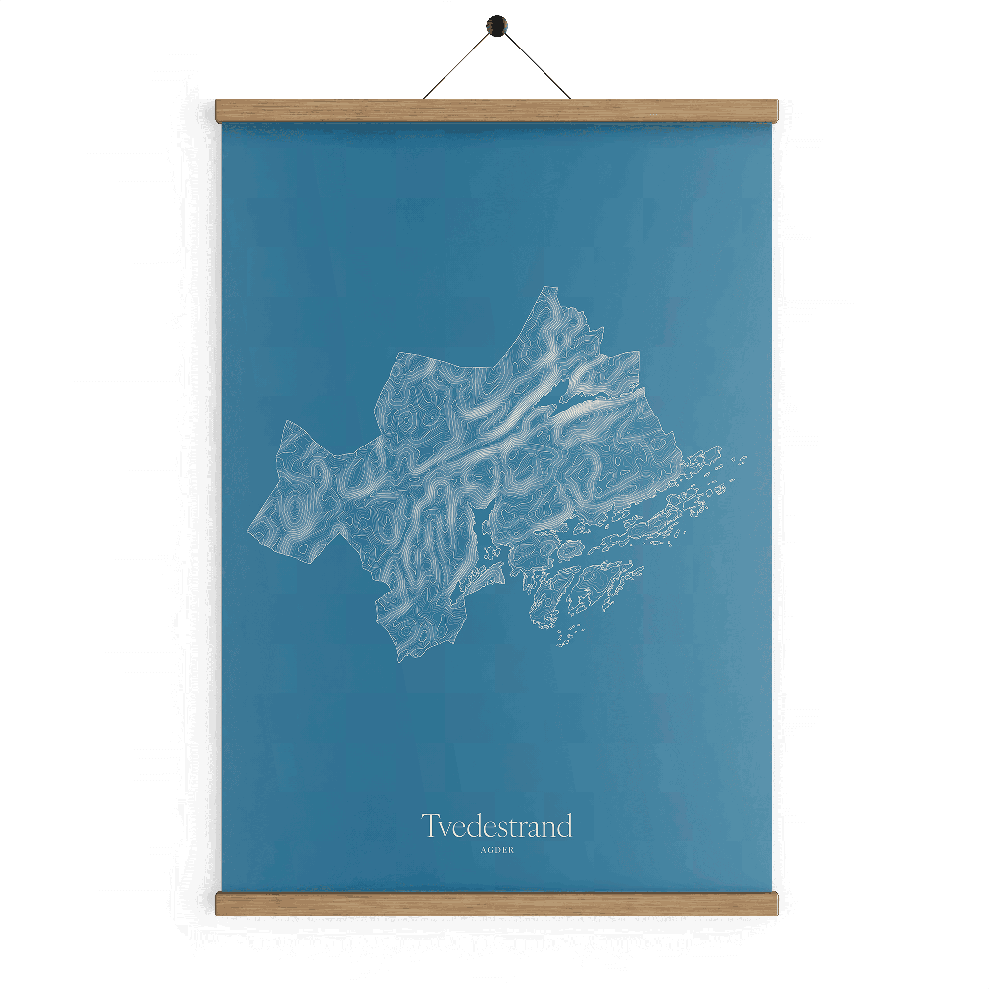 Tvedestrand kotekart - Himmelblå