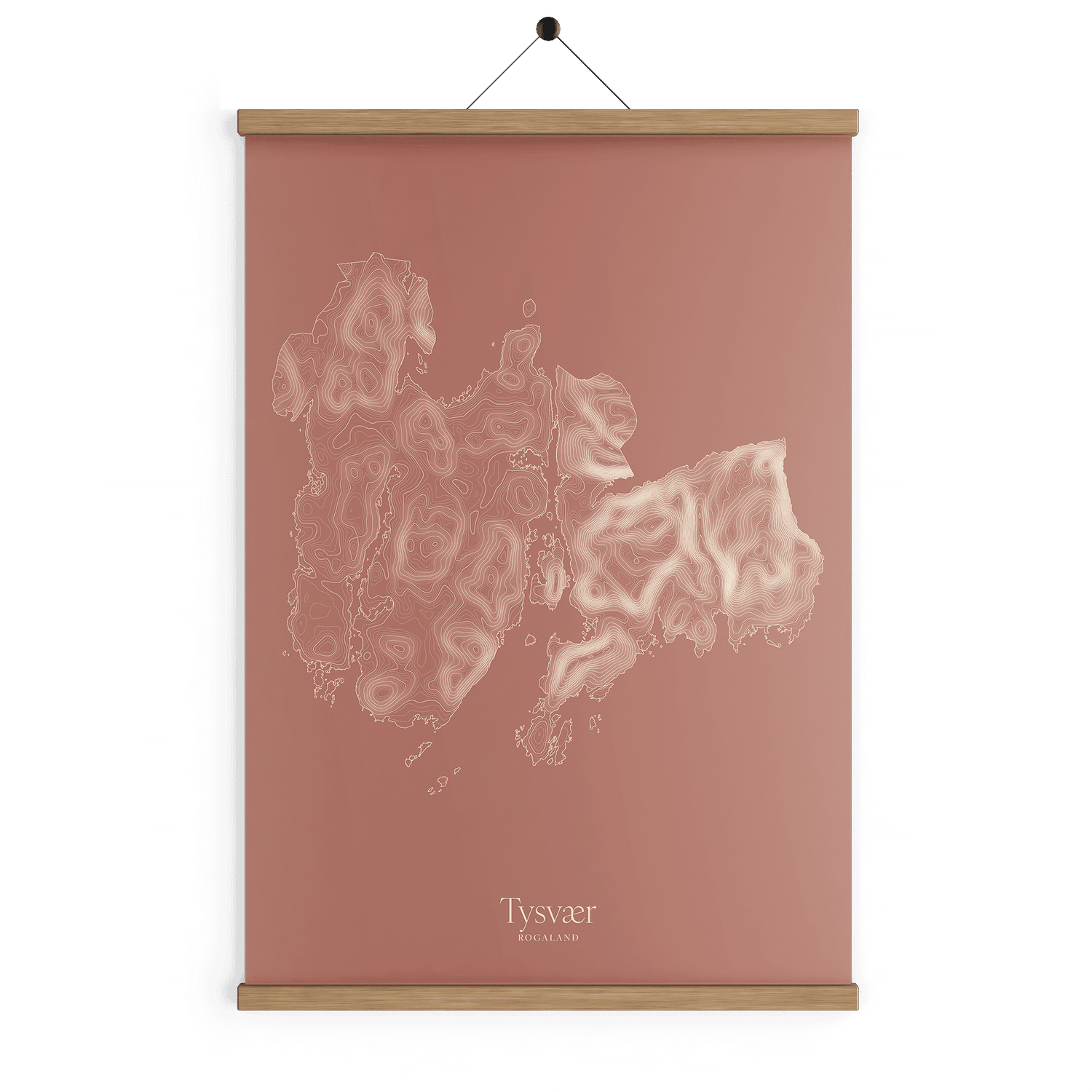 Tysvær kotekart - Rustrød