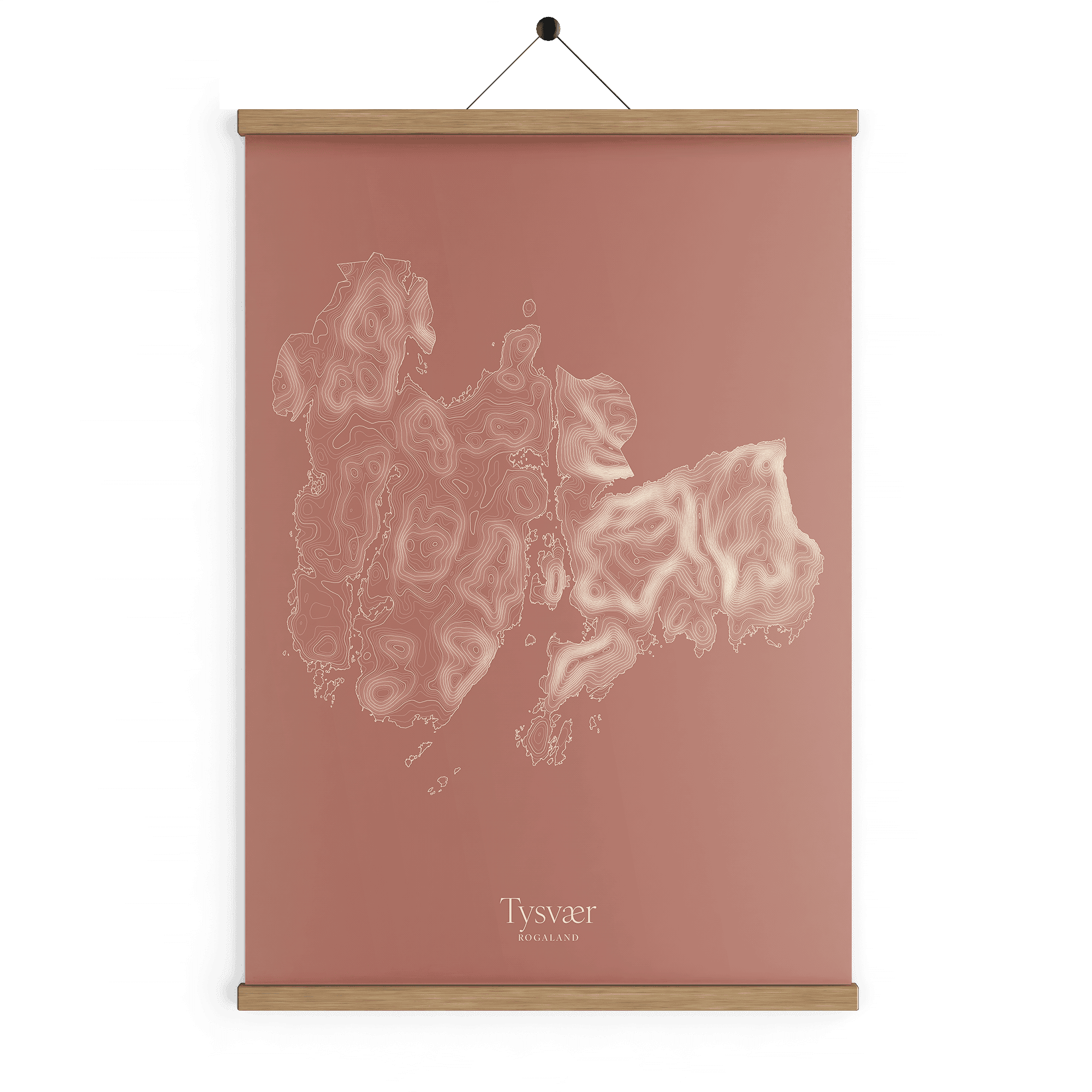 Tysvær kotekart - Rustrød