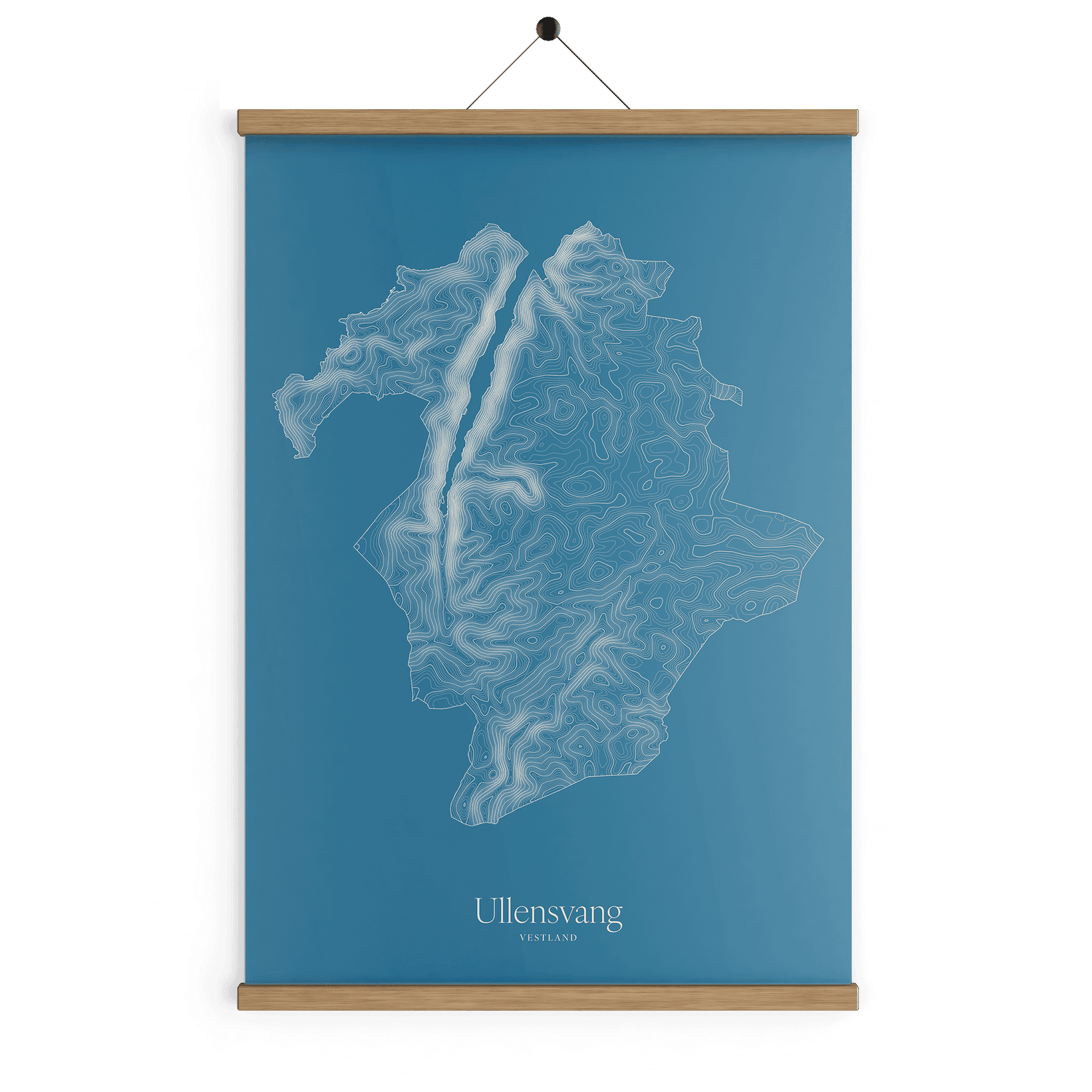 Ullensvang kotekart - Himmelblå
