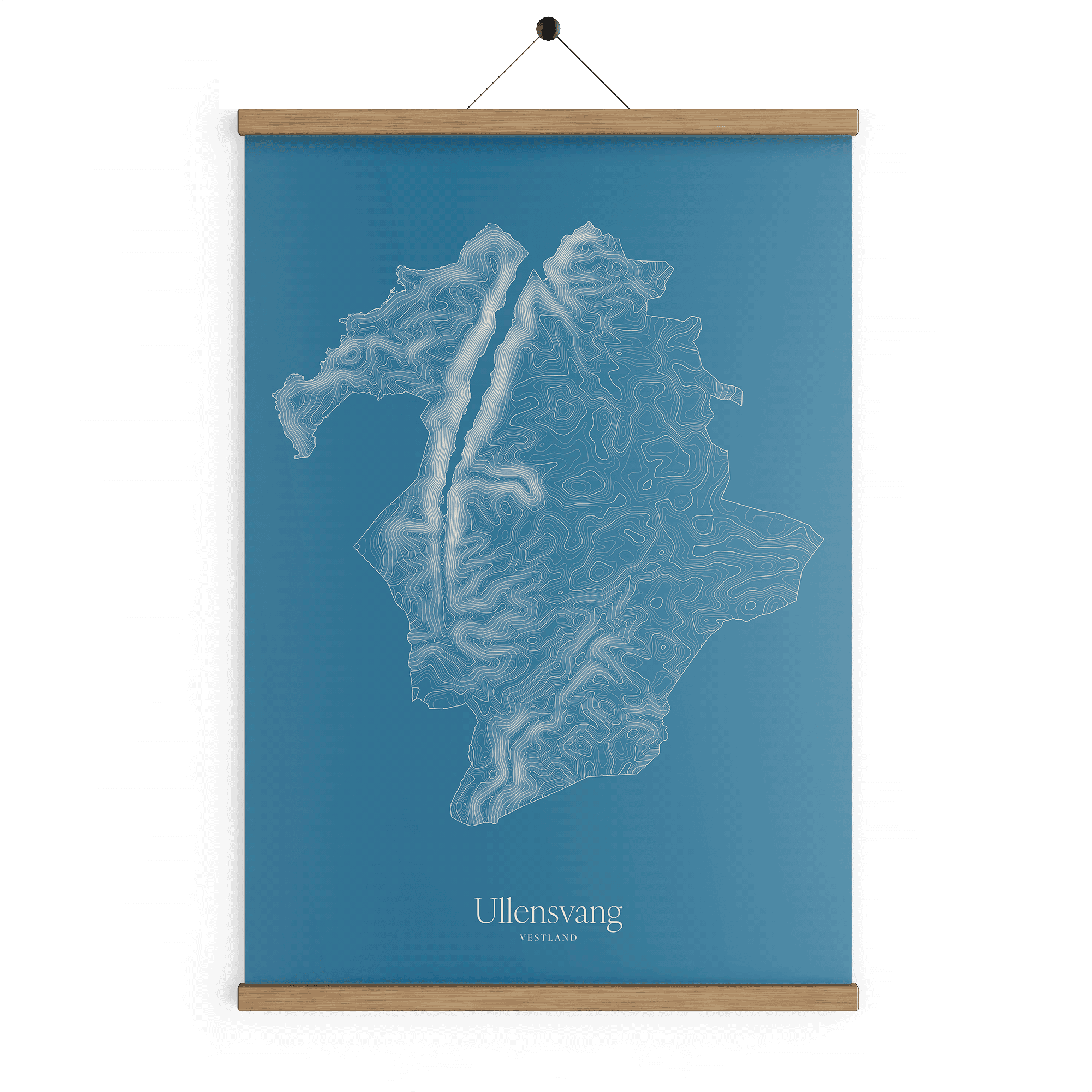 Ullensvang kotekart - Himmelblå