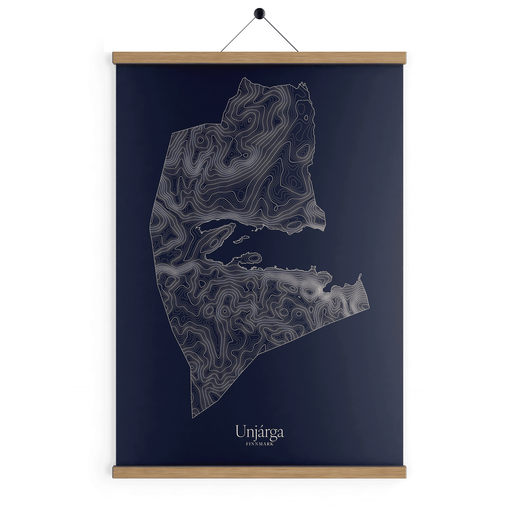 Unjárga kotekart - Vinternatt