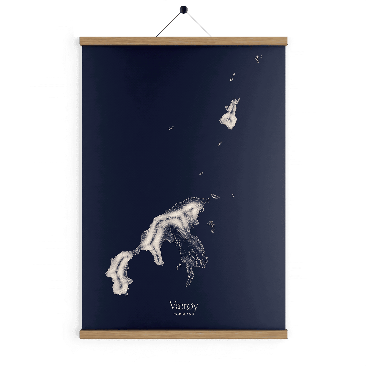 Værøy kotekart - Vinternatt