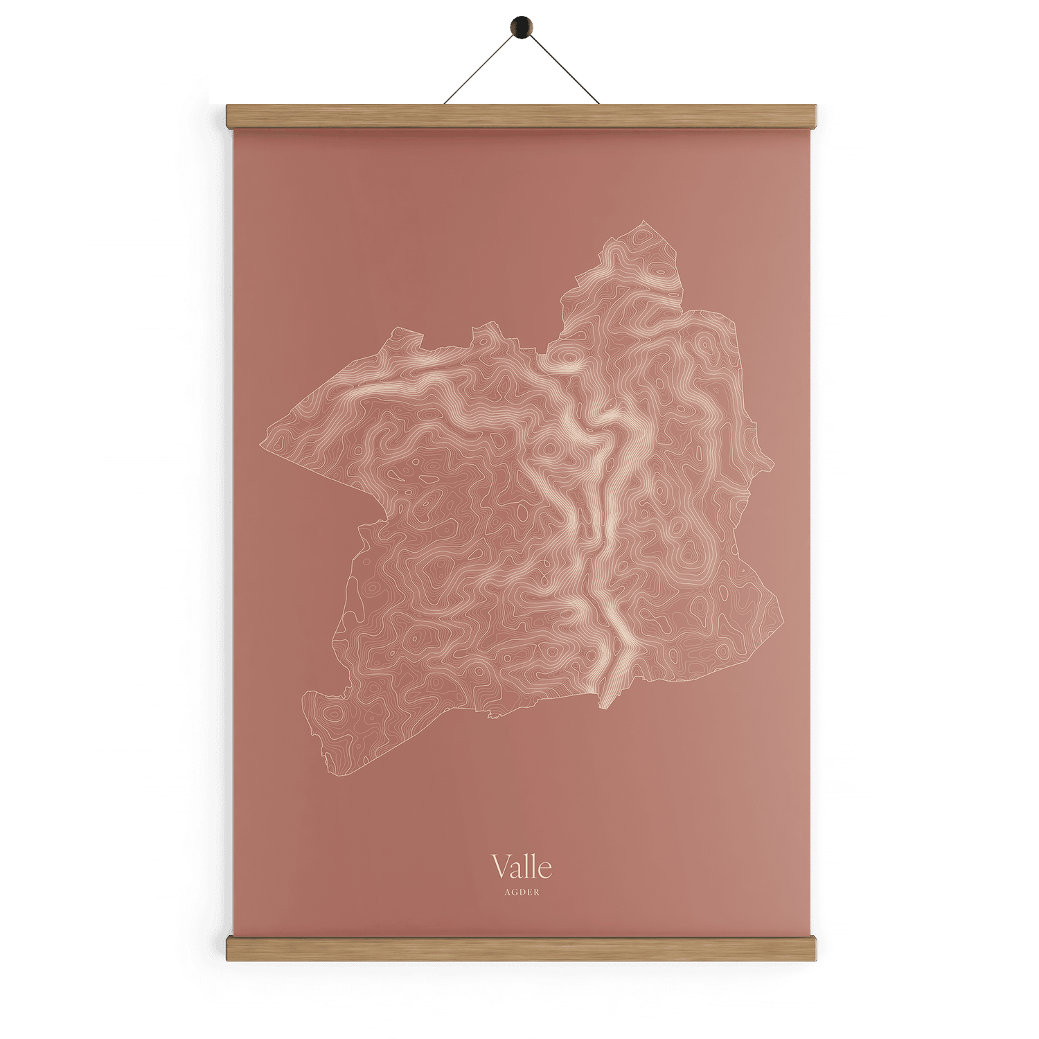 Valle kotekart - Rustrød