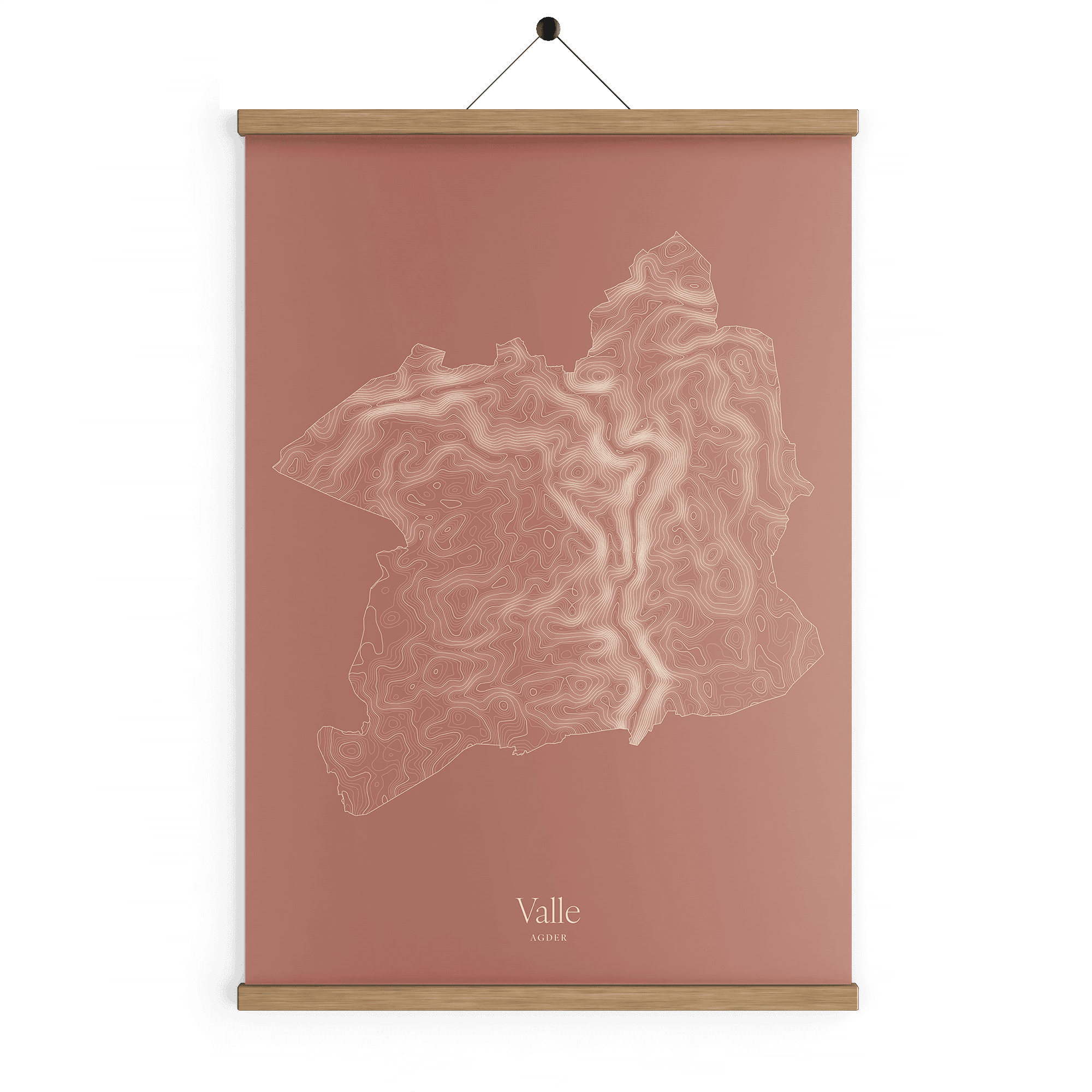 Valle kotekart - Rustrød