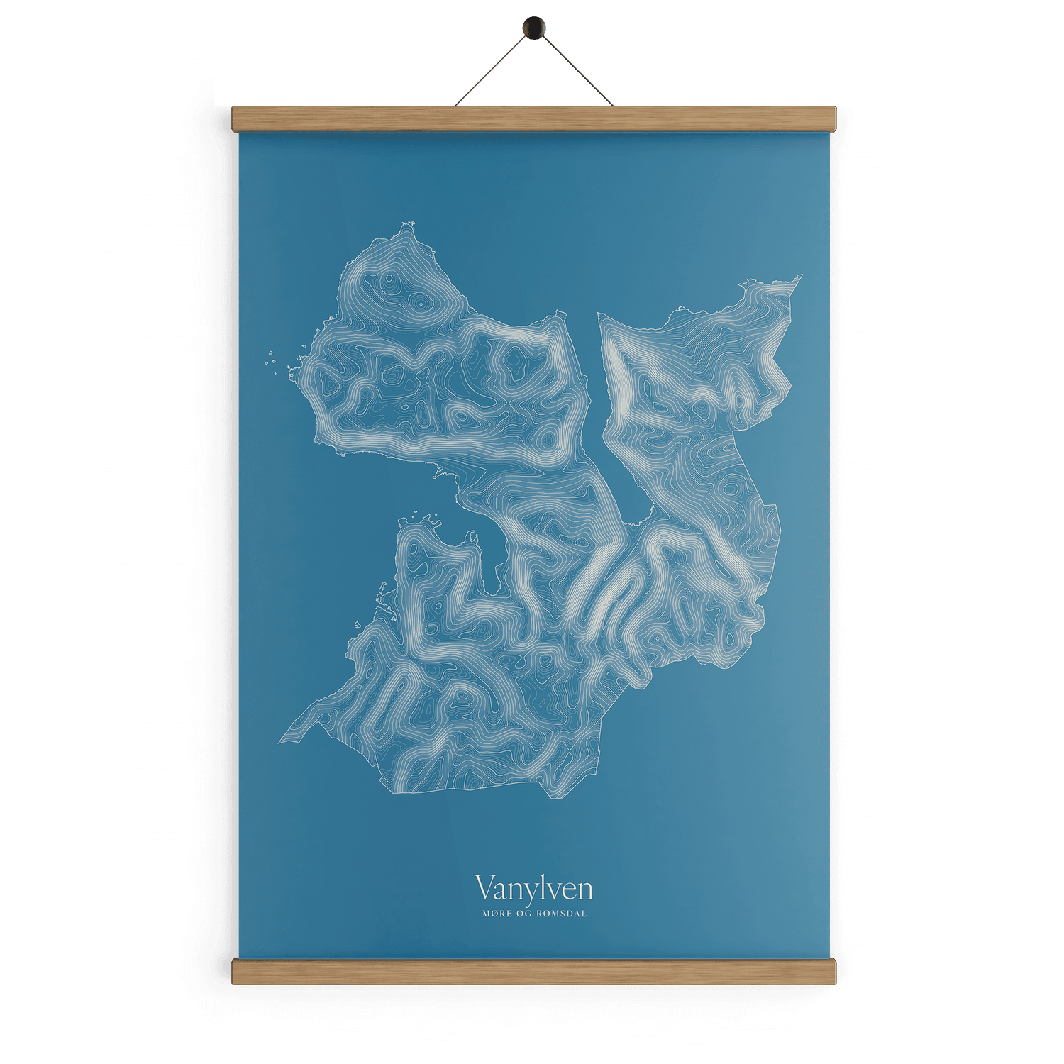 Vanylven kotekart - Himmelblå