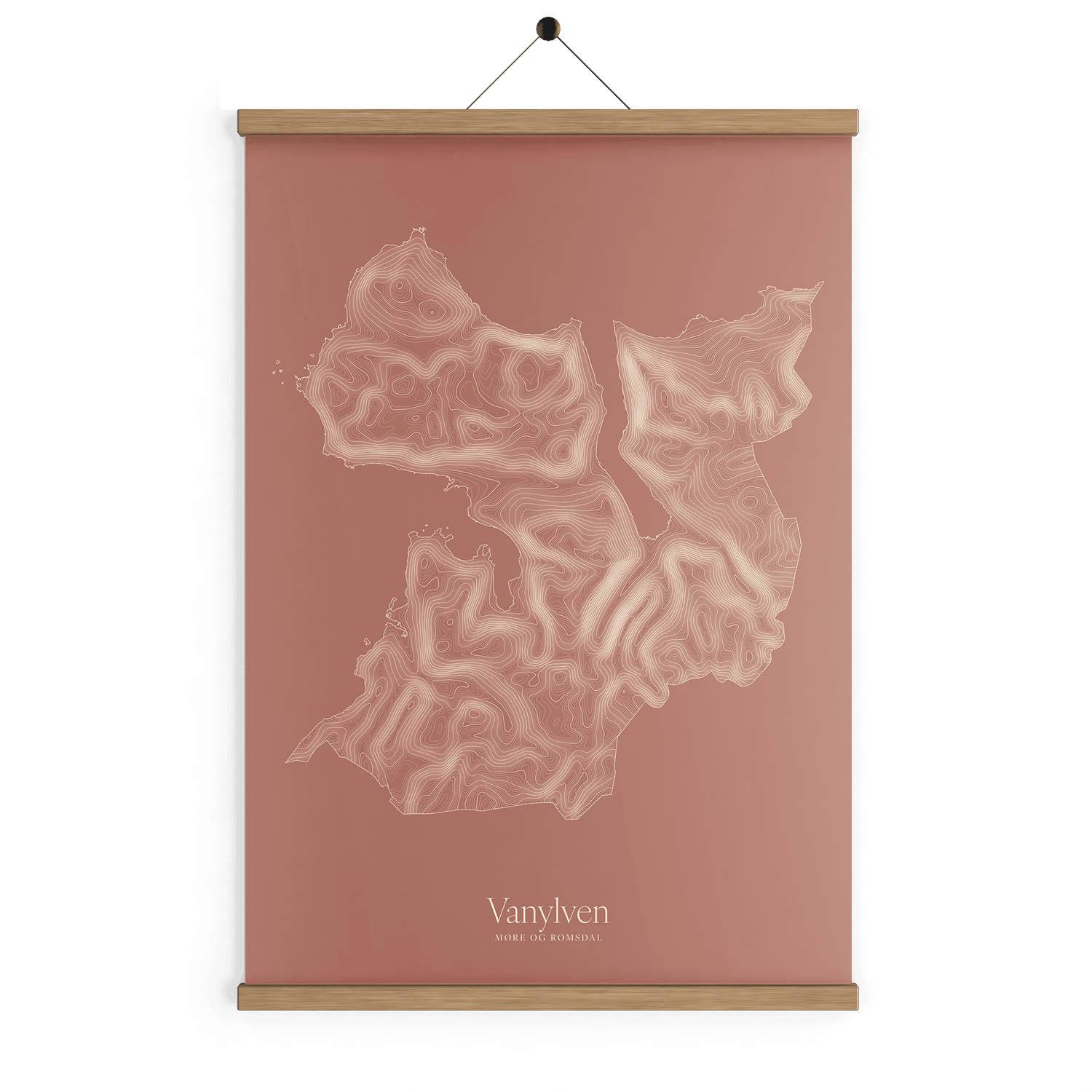 Vanylven kotekart - Rustrød