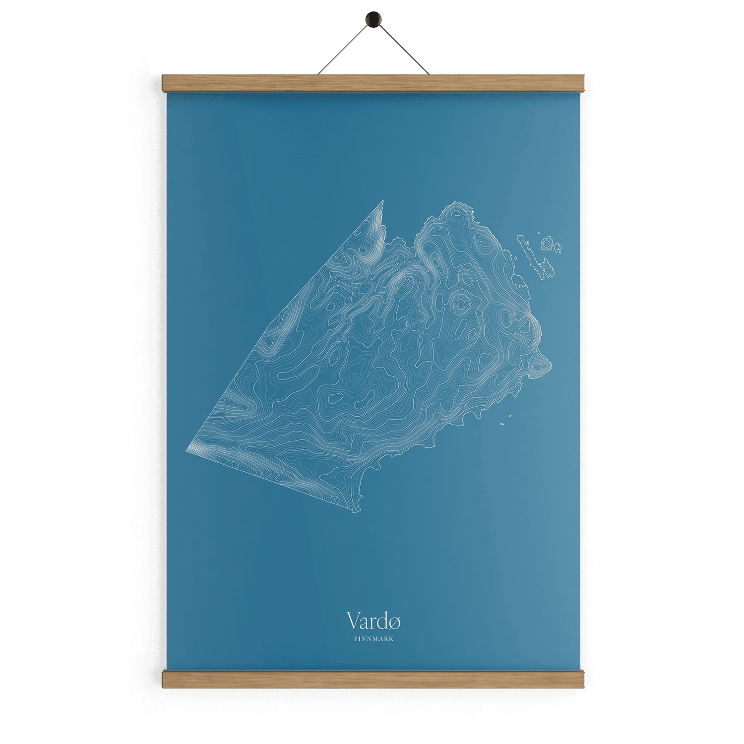 Vardø kotekart - Himmelblå