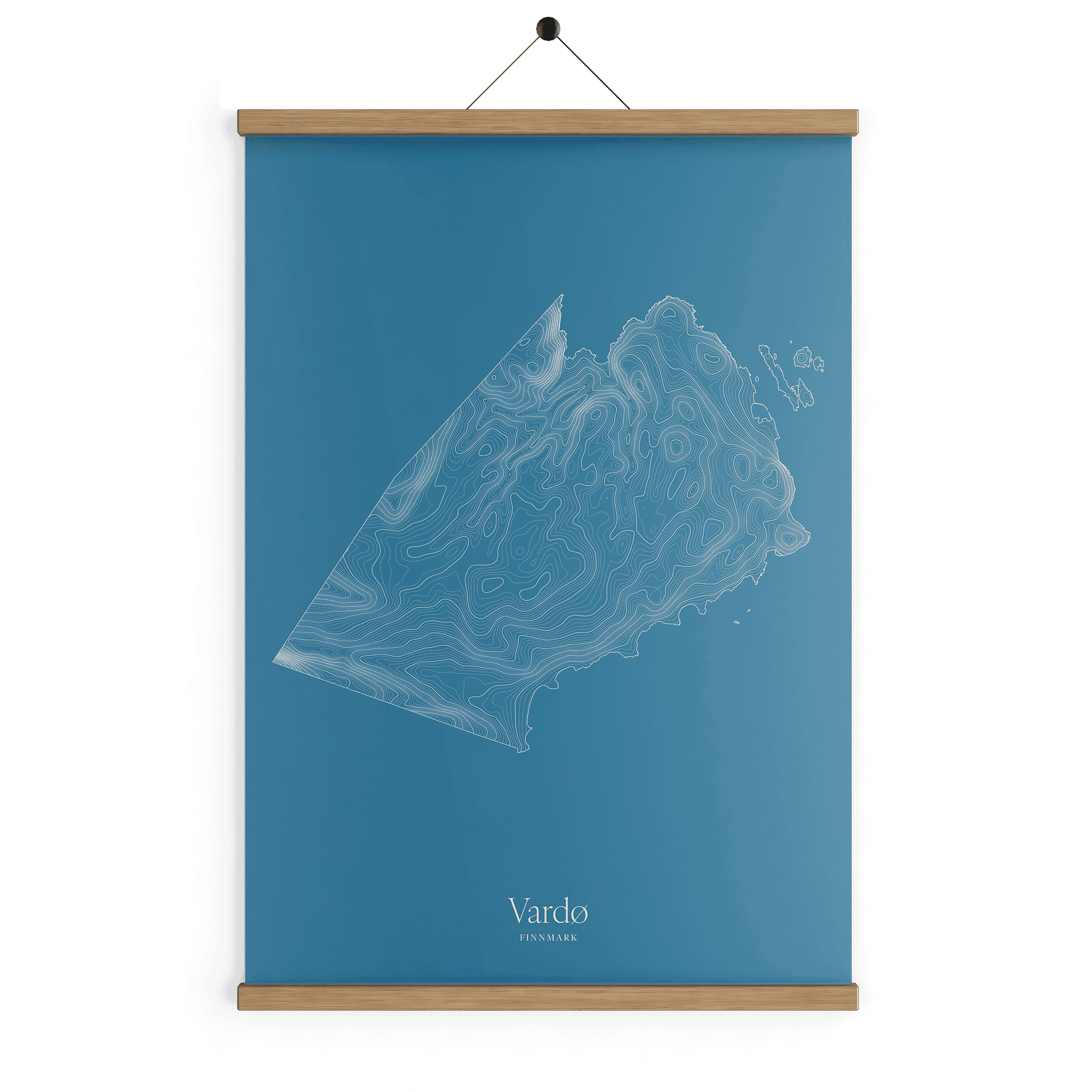 Vardø kotekart - Himmelblå