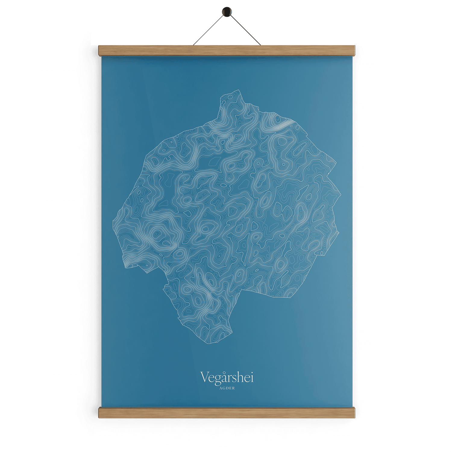Vegårshei kotekart - Himmelblå