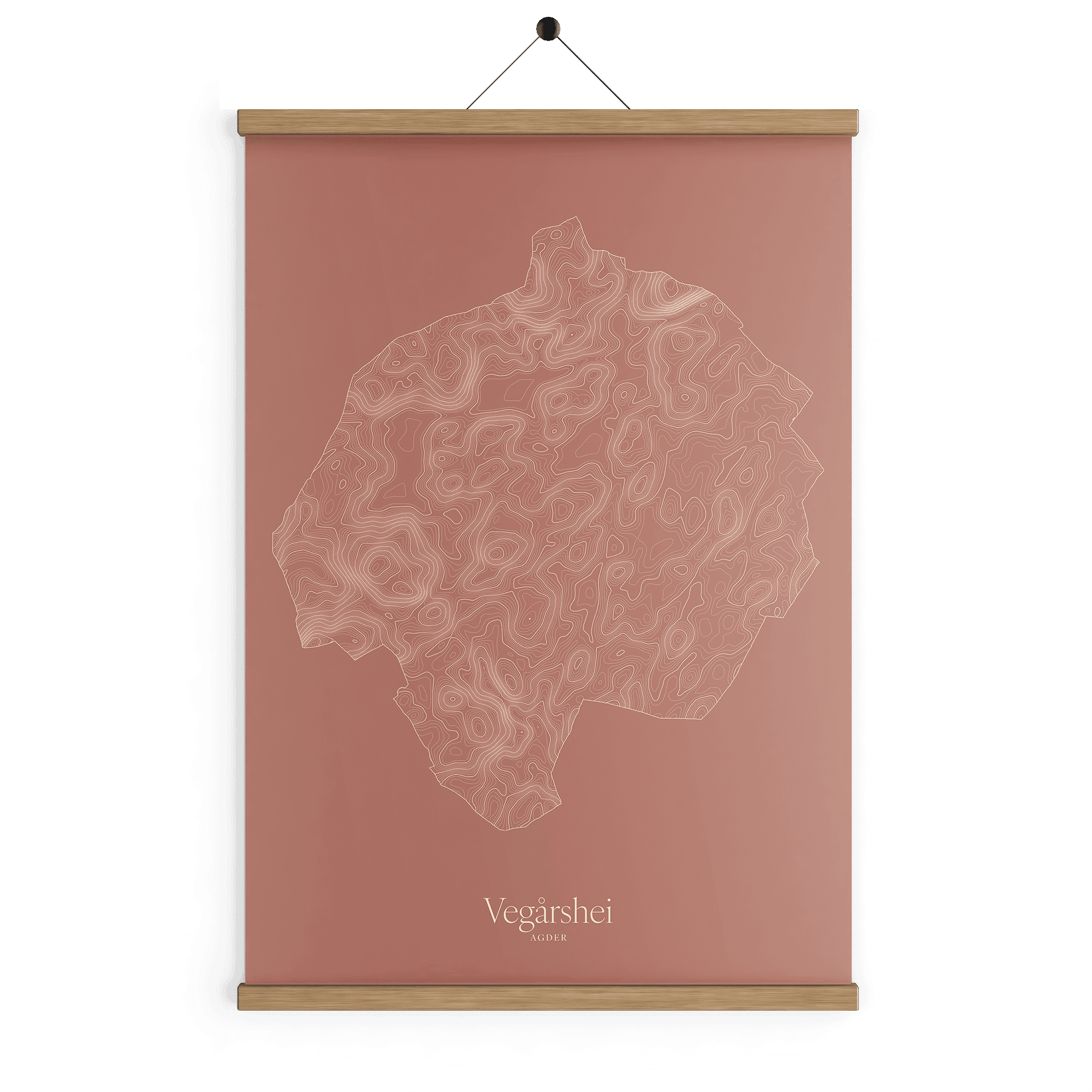 Vegårshei kotekart - Rustrød