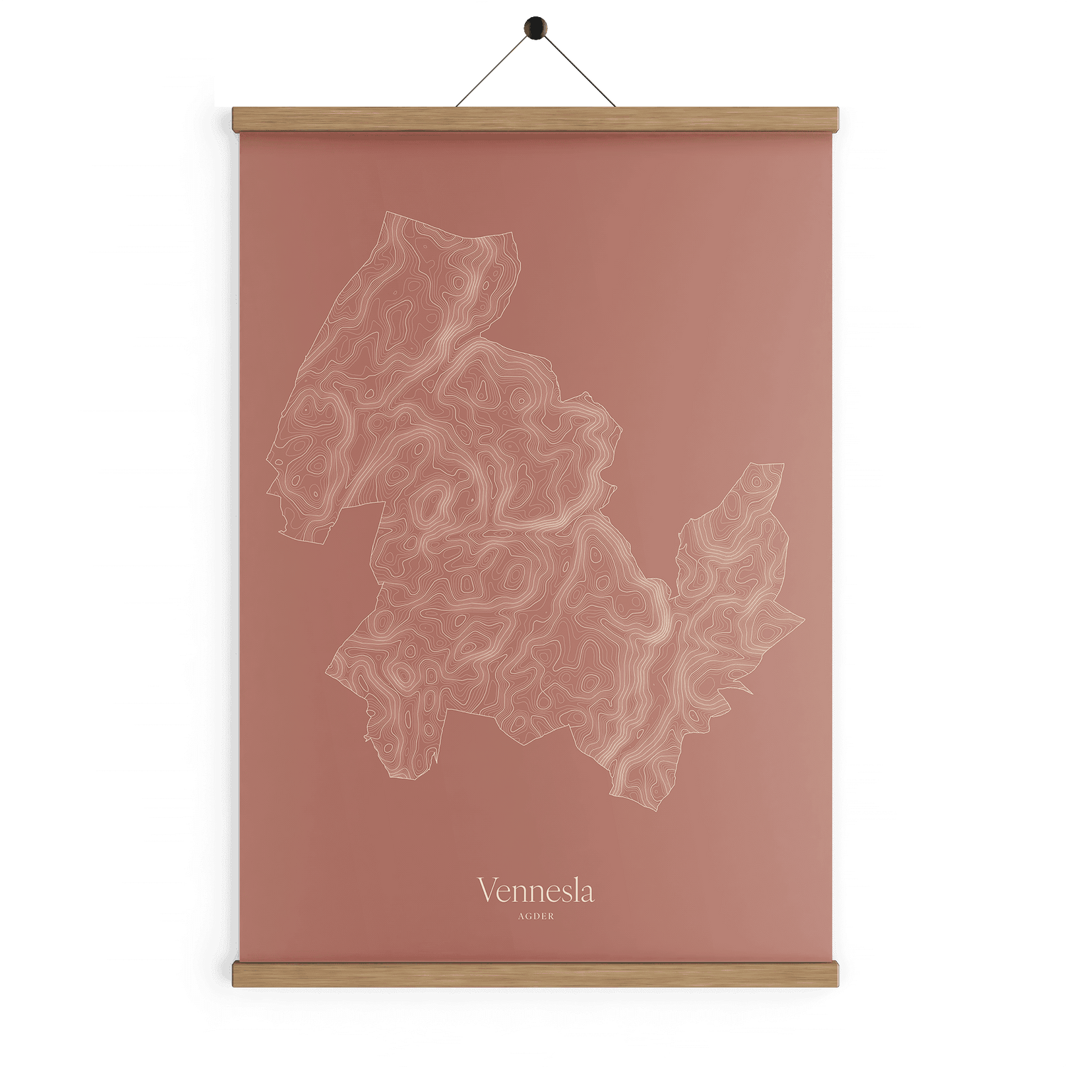 Vennesla kotekart - Rustrød
