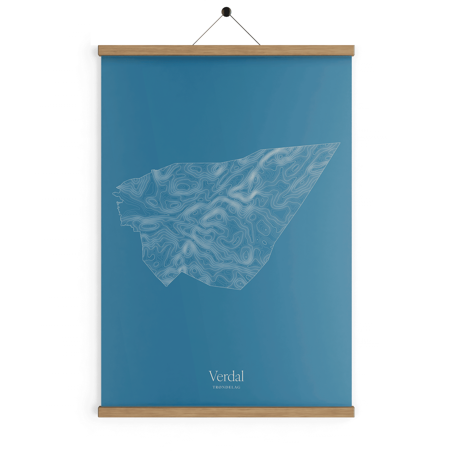 Verdal kotekart - Himmelblå