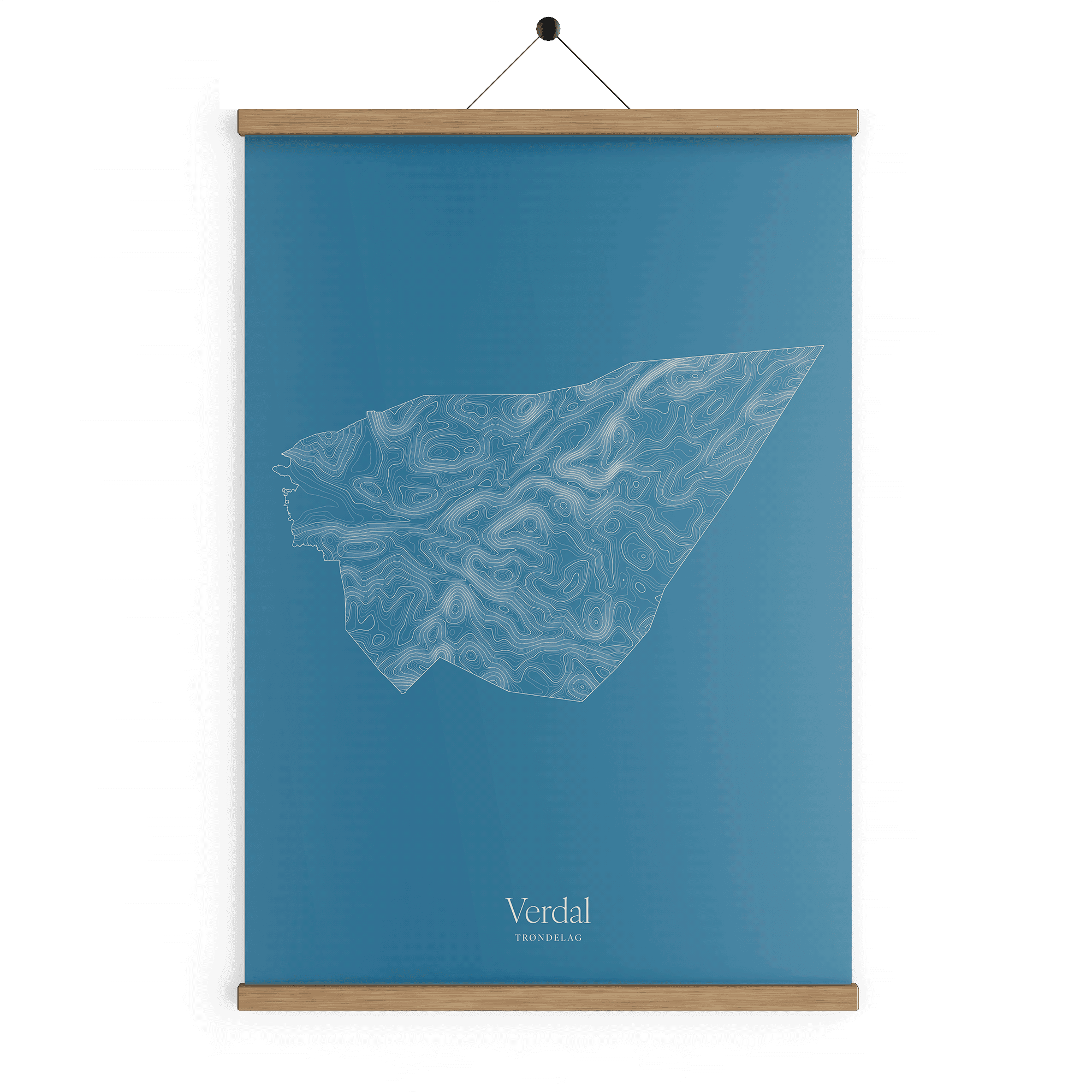 Verdal kotekart - Himmelblå