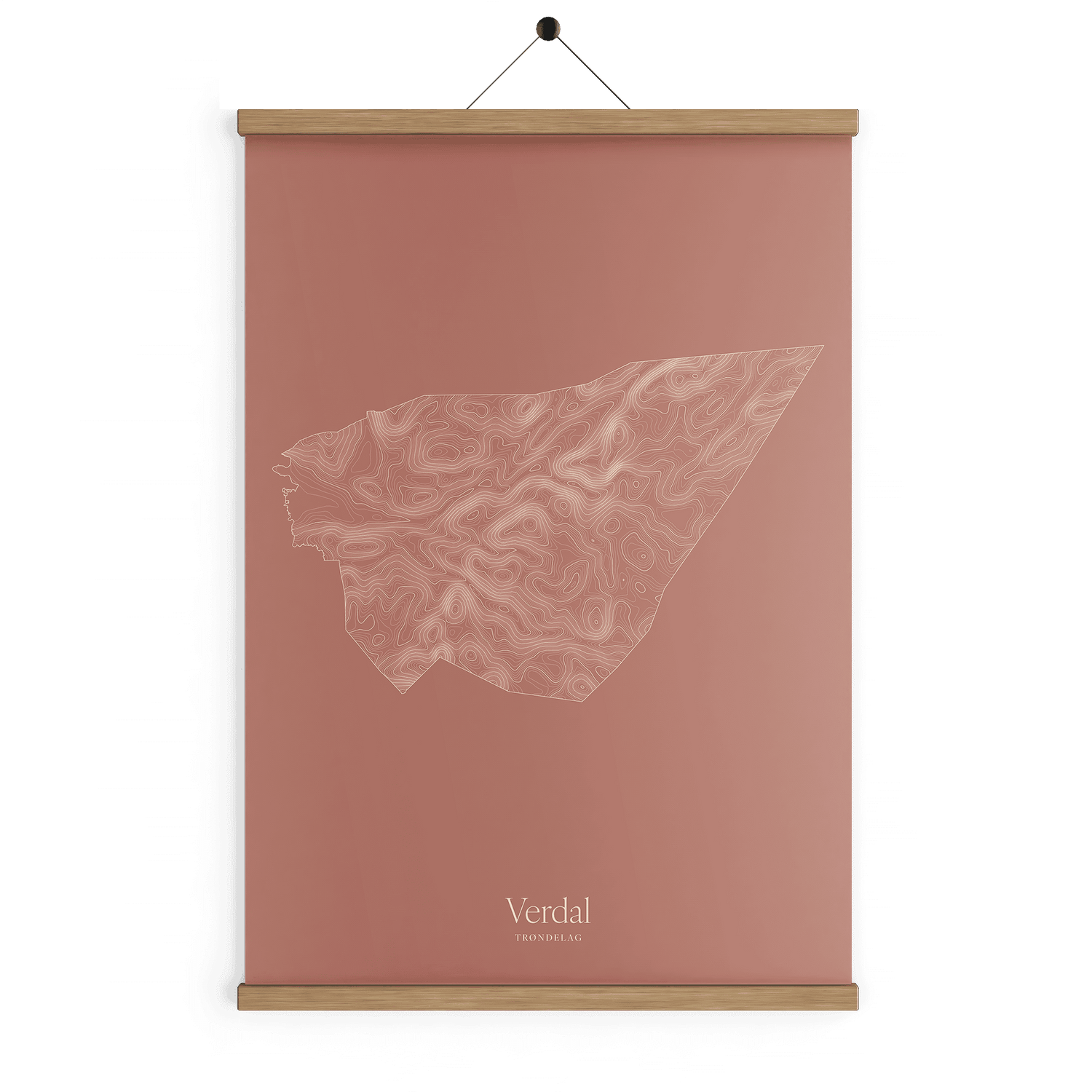 Verdal kotekart - Rustrød