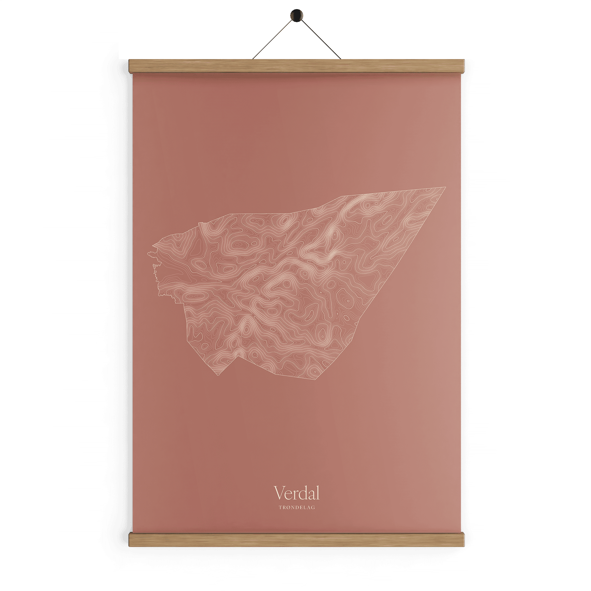 Verdal kotekart - Rustrød