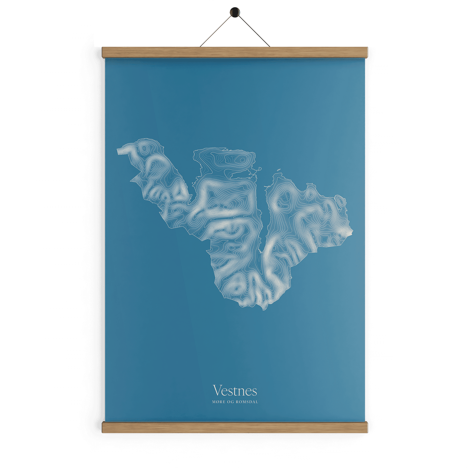 Vestnes kotekart - Himmelblå