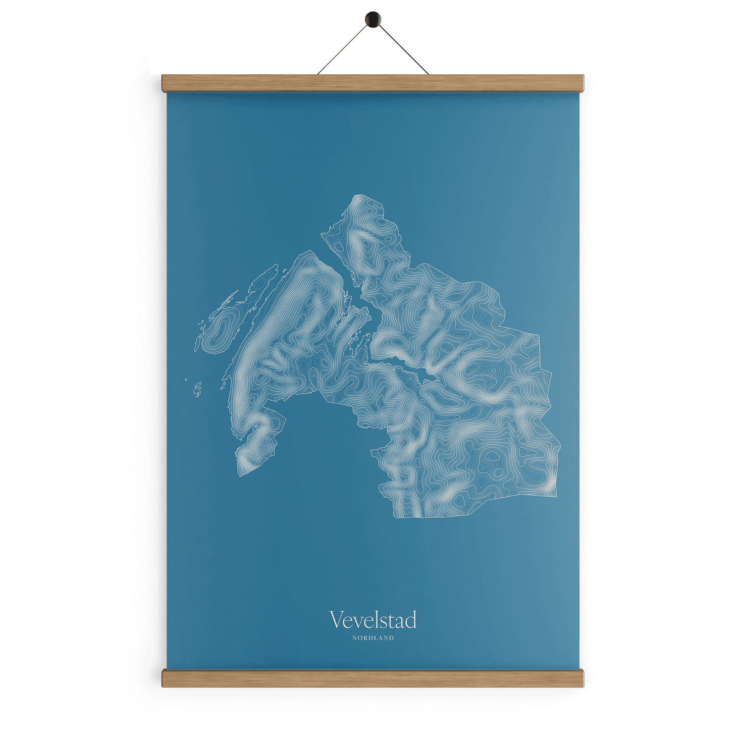 Vevelstad kotekart - Himmelblå