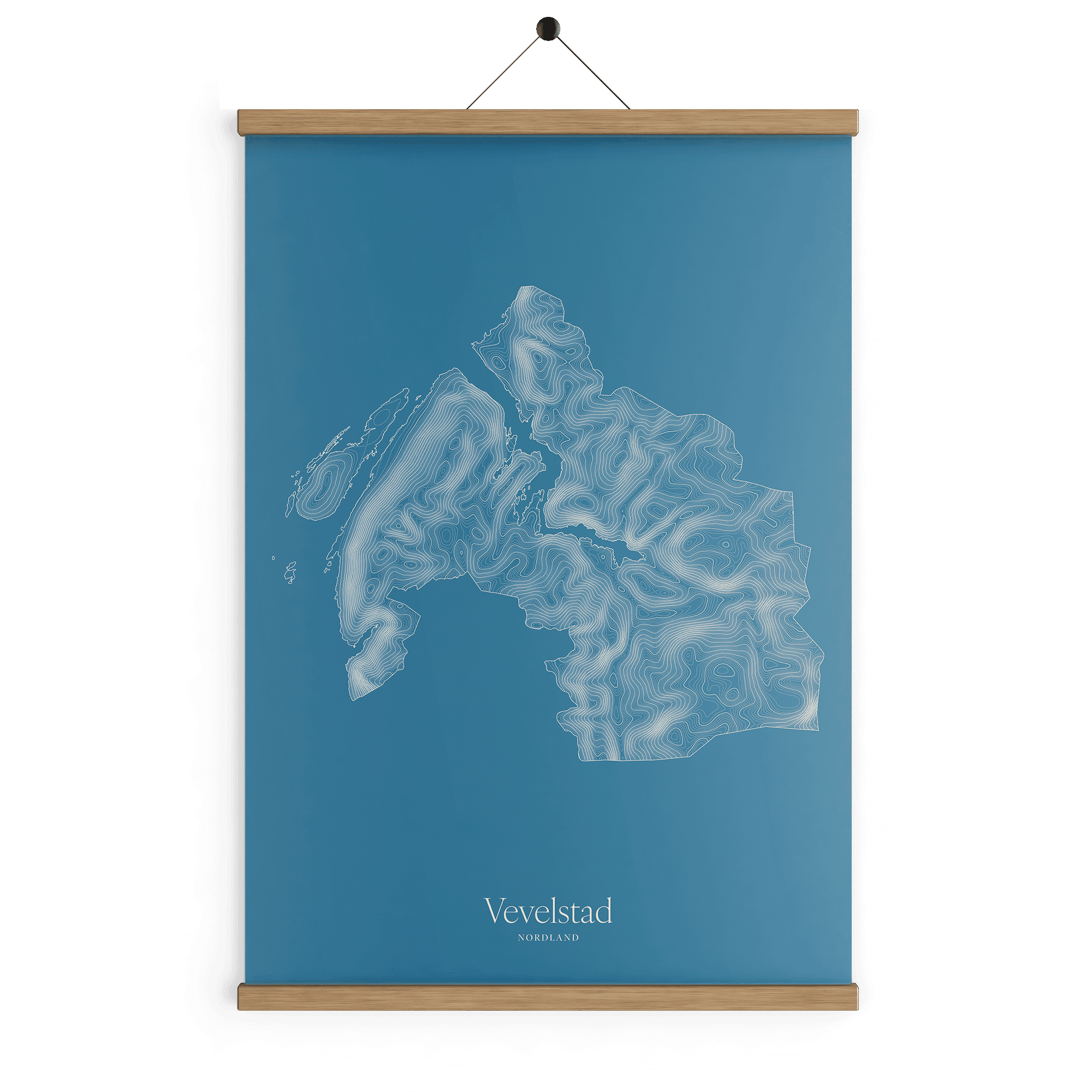 Vevelstad kotekart - Himmelblå