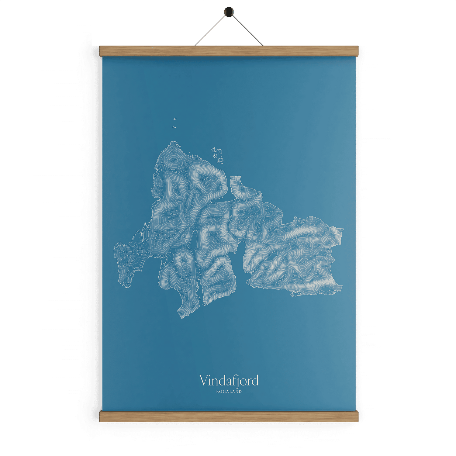 Vindafjord kotekart - Himmelblå