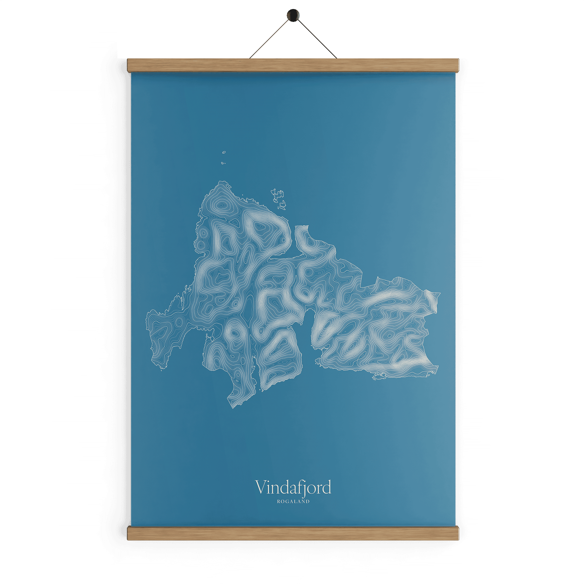 Vindafjord kotekart - Himmelblå