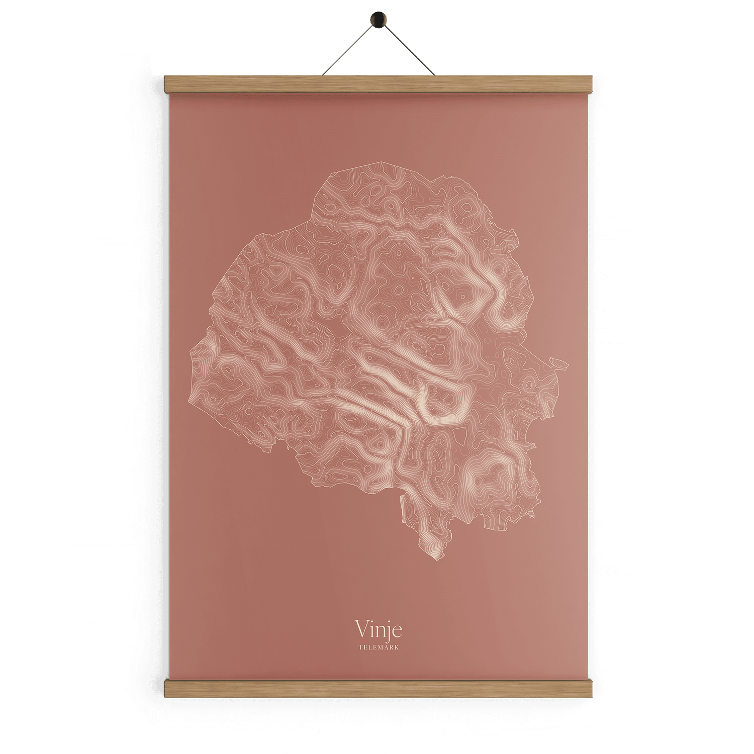 Vinje kotekart - Rustrød