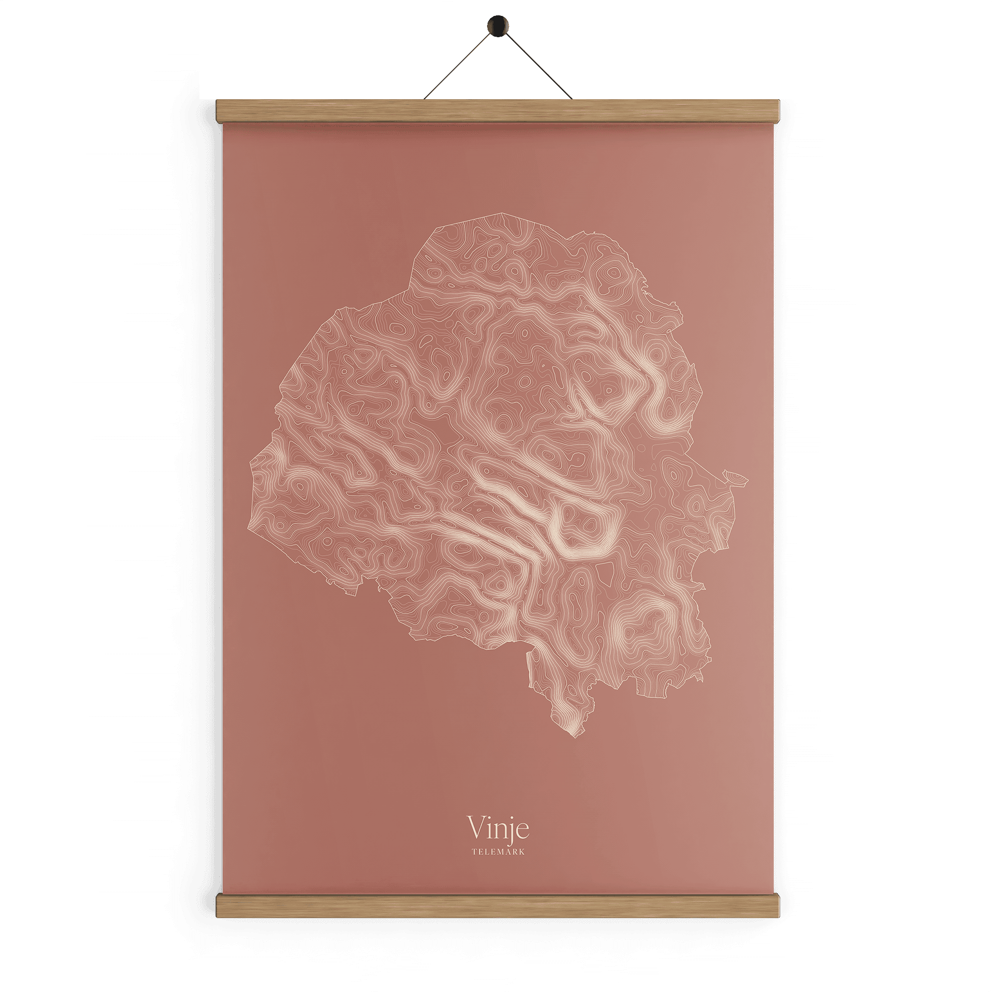 Vinje kotekart - Rustrød