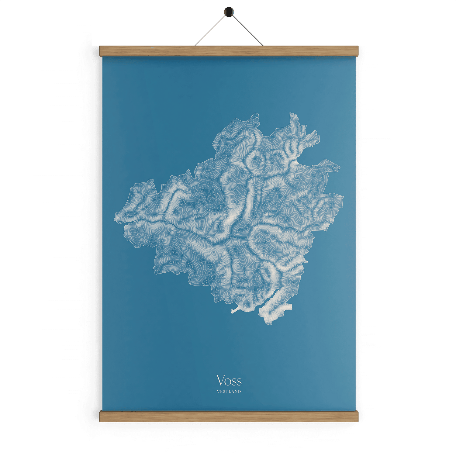 Voss kotekart - Himmelblå