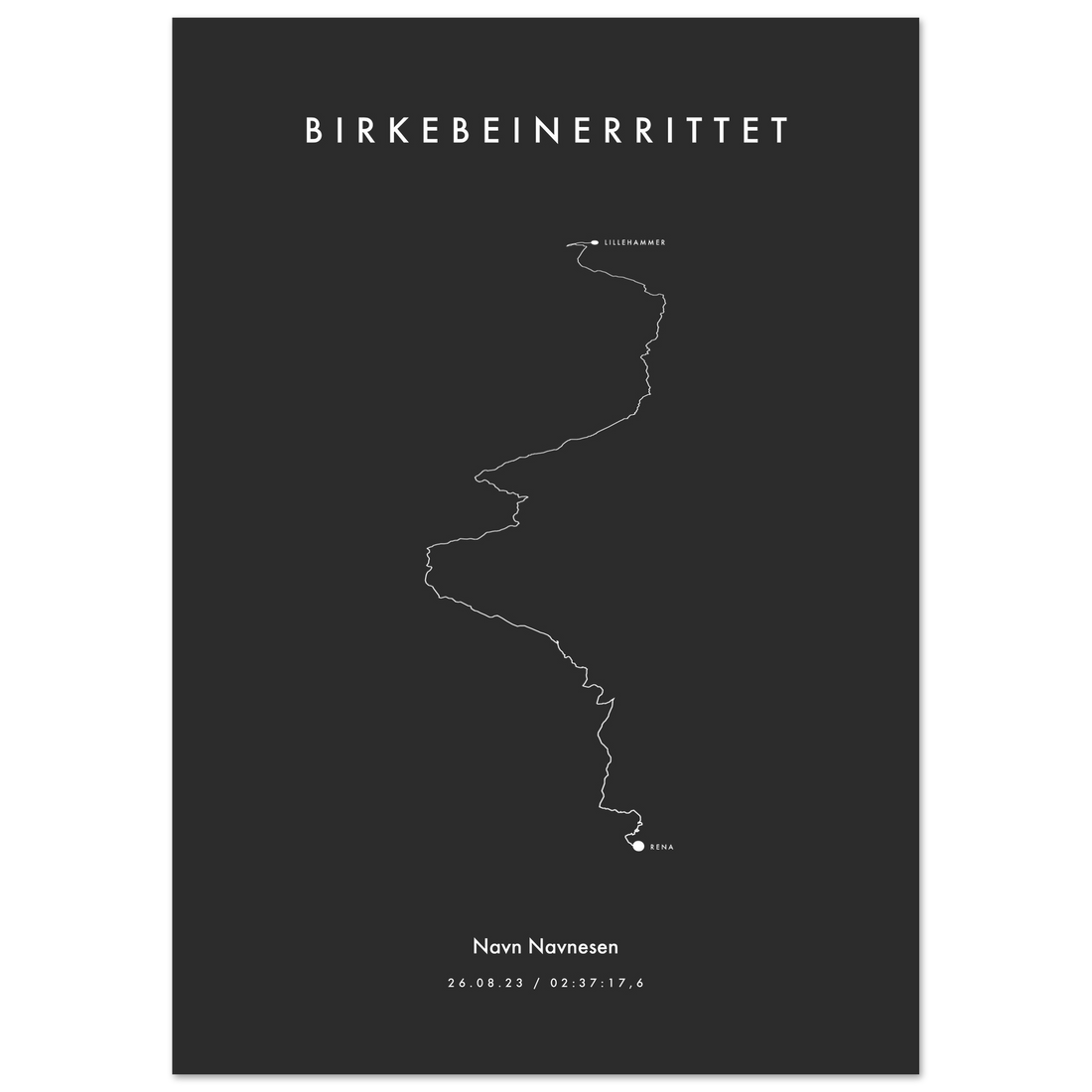 Sykkelfantomet - Birkebeinerrittet 2023 - Mørk